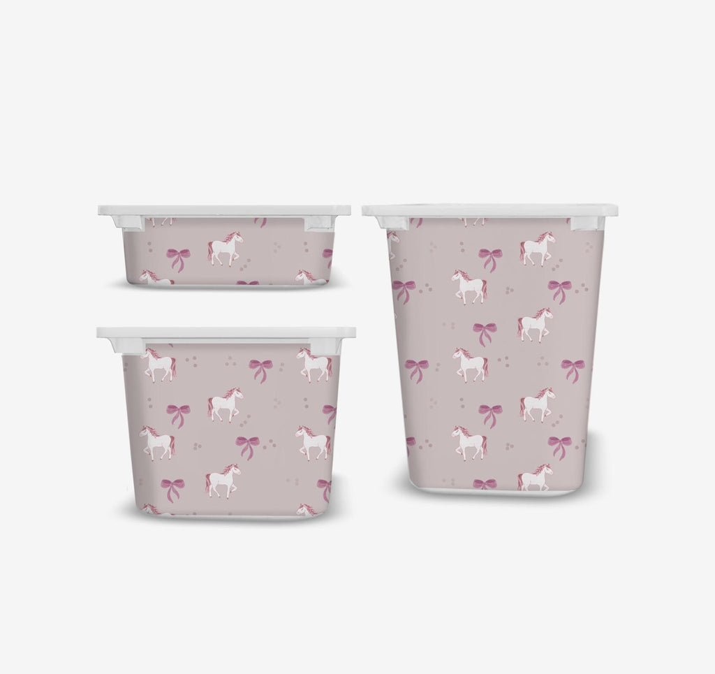 Pink Horses Aufkleber TROFAST Aufkleber IKEA TROFAST Aufkleber prüfen Vinylfolien Aufkleber Trofast Spielzimmer Aufkleber Pferdedekoration Aufbewahrung Mustang
