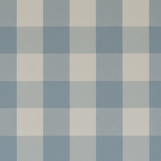 Dusty Sky Blue Gingham Check Traditional Paper Wallpaper Matte Finish Stripe Size: 100x280 cm