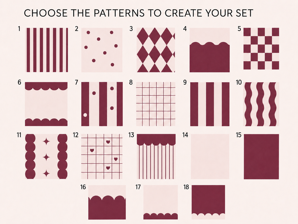 Burgundy Red IKEA trofast tub decals Mix & Match