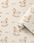 Rocking Horse Traditional Paper Wallpaper Matte Finish Stripe Size: 100x280 cm