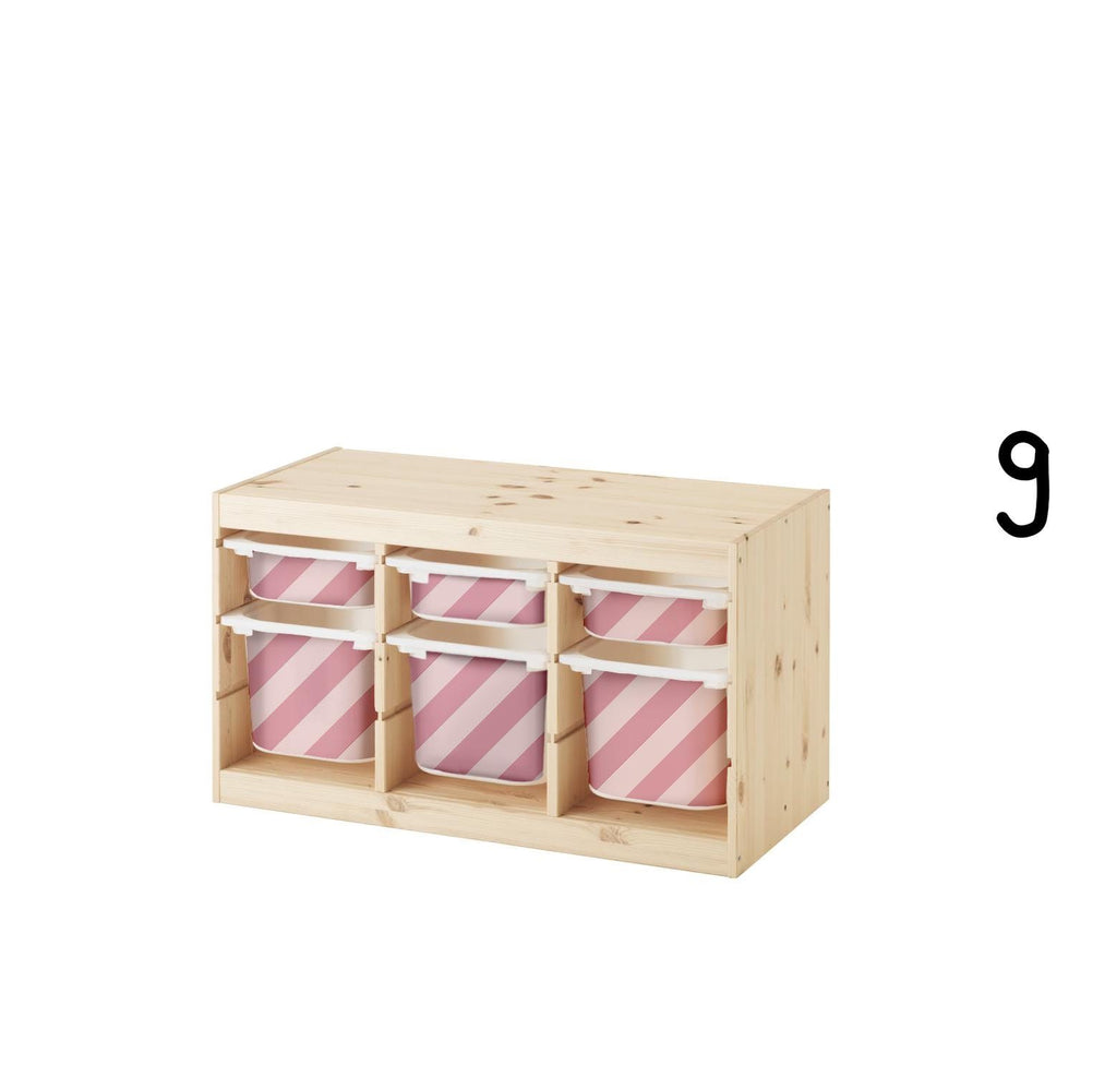 TROFAST Aufkleber Diagonale Streifen IKEA TROFAST Behälter Aufkleber Trofast Wickelaufkleber Trofast Aufbewahrungsaufkleber Ikea Box Aufkleber Streifen Aufkleber