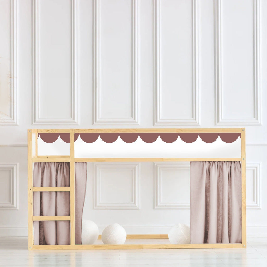 SCALLOP Bettaufkleber Kura Kinderbett Ikea Kura Bett Möbelfolie IKEA Aufkleber scallop Kura Aufkleber Ikea Kura mint Bettaufkleber KURA Aufkleber