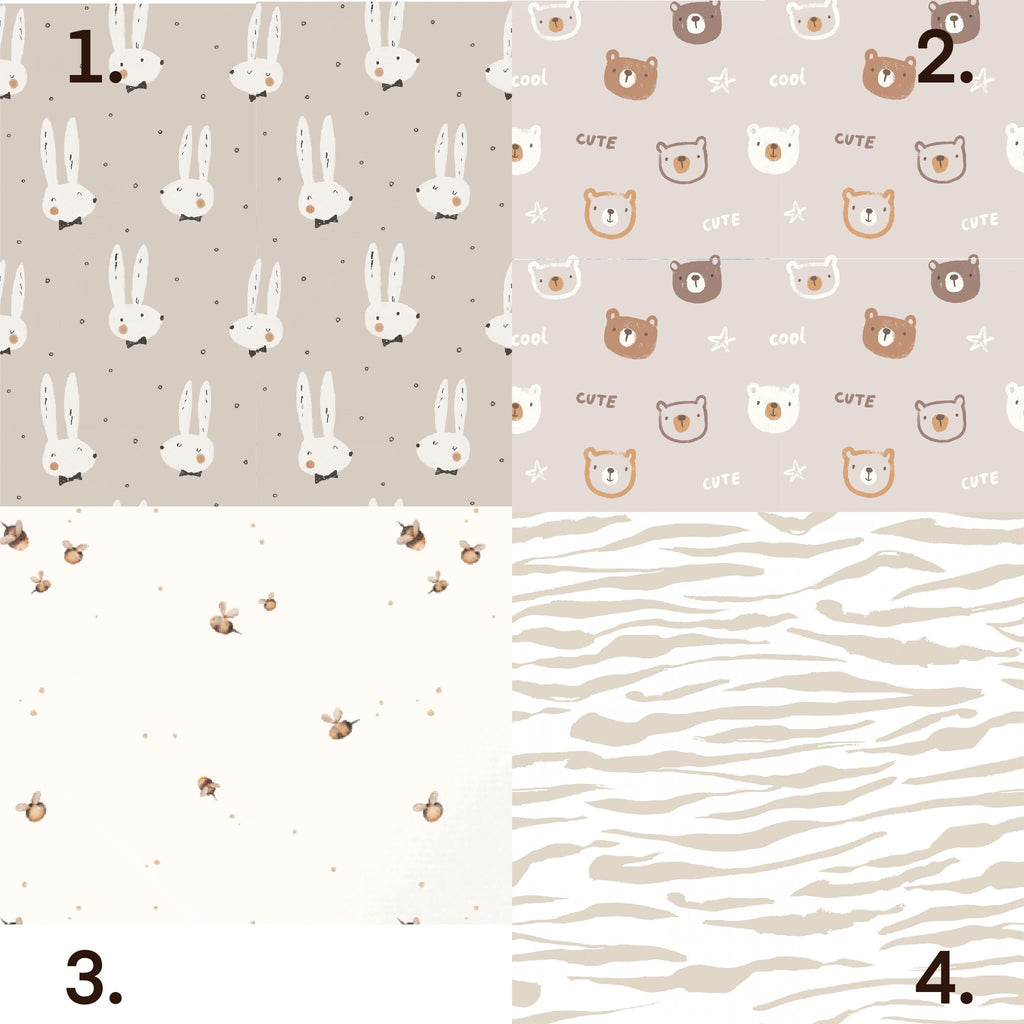 Geschlechtsneutrale Baumwoll-Fat Quarters – Natur Beige Rouge Wald Skandinavische Kollektion Petal Baumwoll-Mix & Match Fat Quarters Quiltstoff