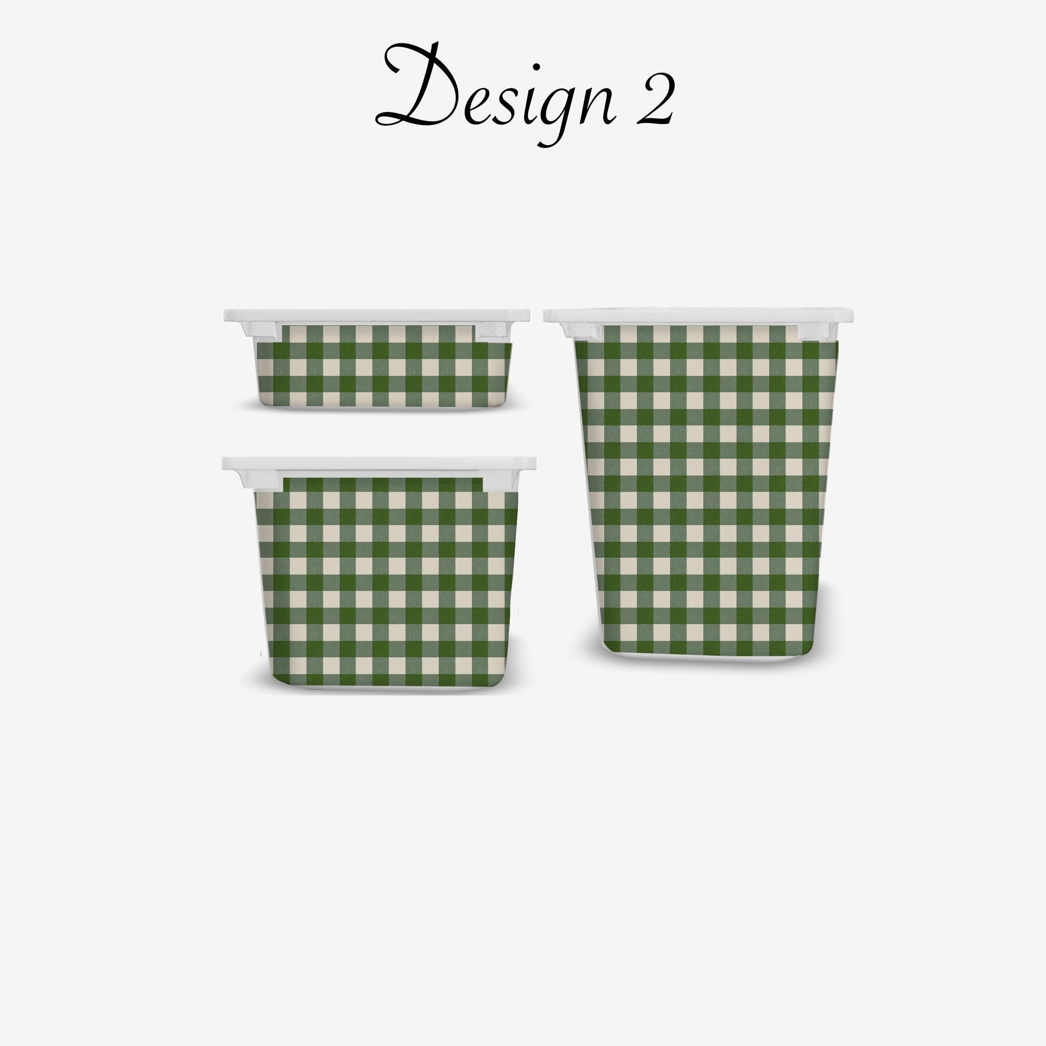TROFAST Aufkleber dunkelgrün Gingham Aufkleber IKEA TROFAST Vinylfolien Trofast Aufkleber Trofast Spielzimmer Aufkleber Deko Aufbewahrungsaufkleber