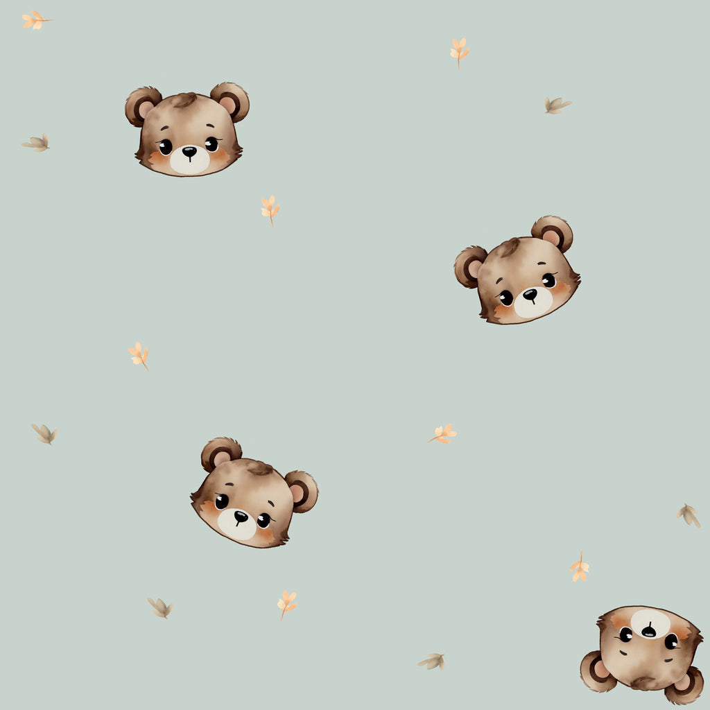 Teddybär TROFAST Aufkleber IKEA TROFAST Vinylfolie ikea Trofast Aufkleber Trofast Spielzimmer Aufkleber Teddy Deko Aufbewahrungsaufkleber Aufbewahrung mint
