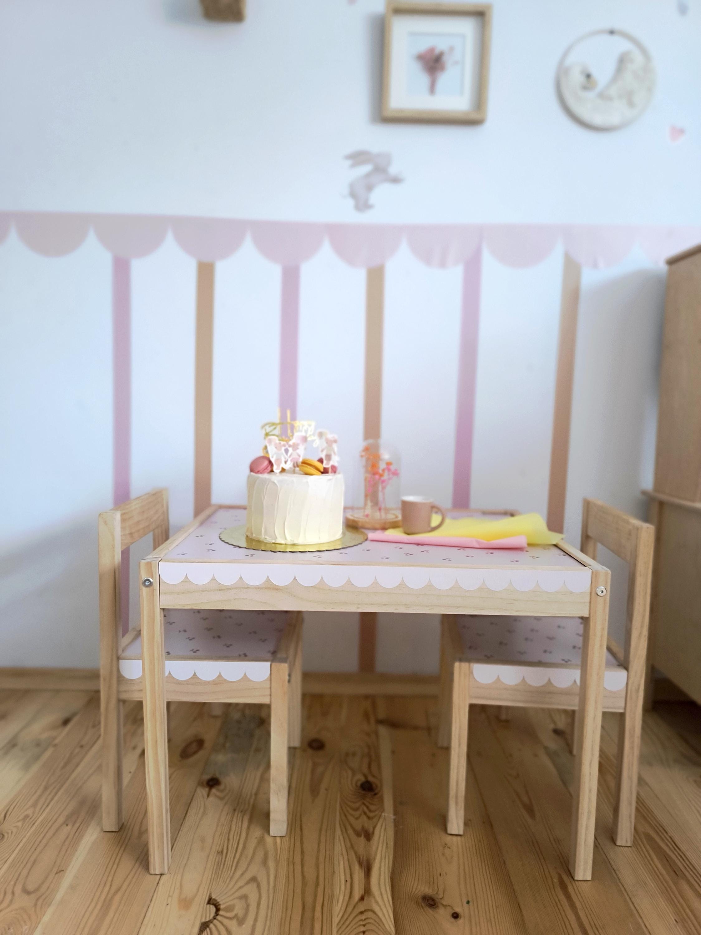 Jakobi-Aufkleber Ikea Latt Tisch Stühle Jakobi-Verzierung Jakobi-Latt-Rand Jakobi-Bordüre Jakobi-Deko Trofast-Deko Jakobi-Streifen Latt-Tisch