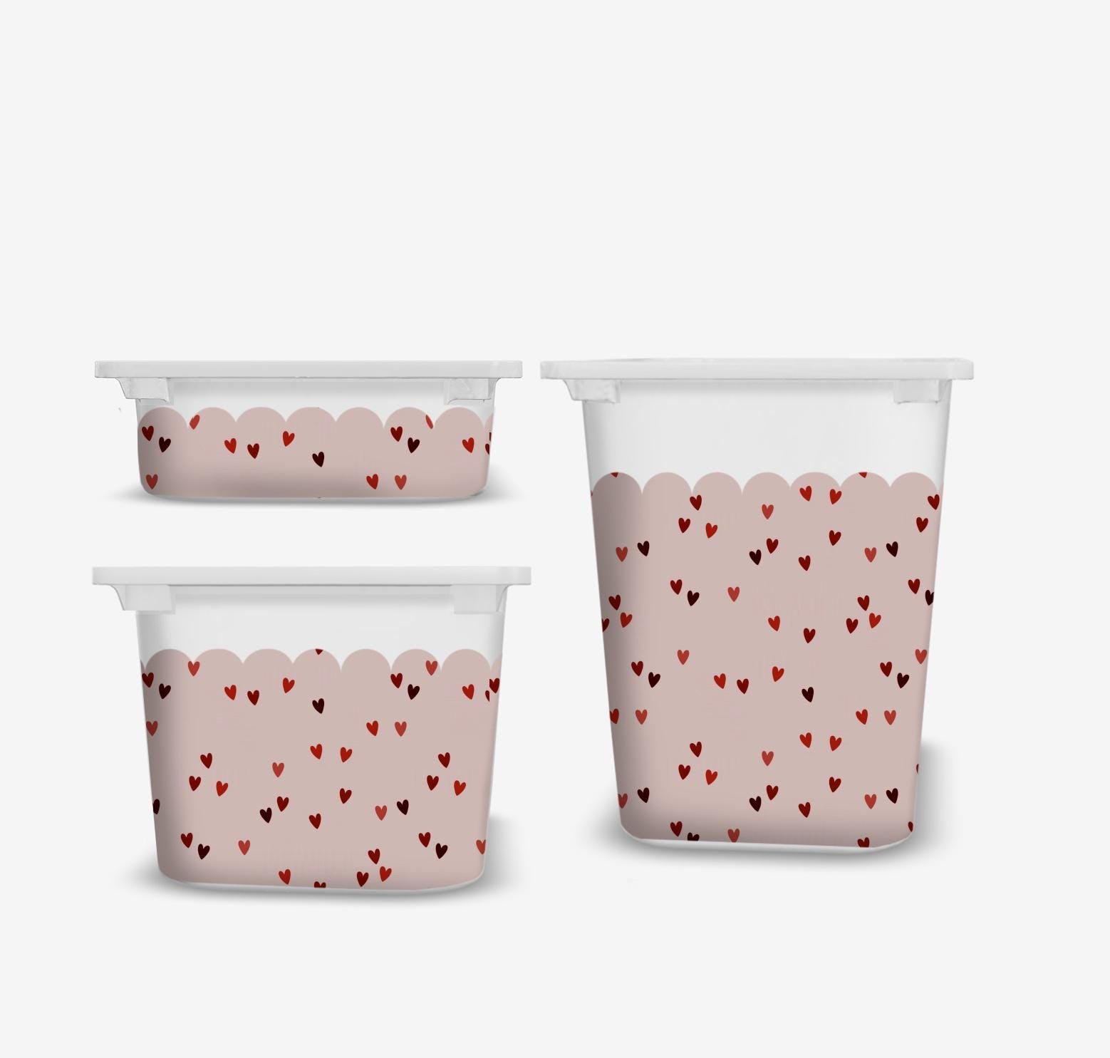 Scallop TROFAST Aufkleber, gewellte IKEA TROFAST Streifen, Wraps IKEA Trofast Aufkleber, gestreifte Trofast Spielzimmer Aufkleber, Streifen Trofast Dekor Aufkleber ST1