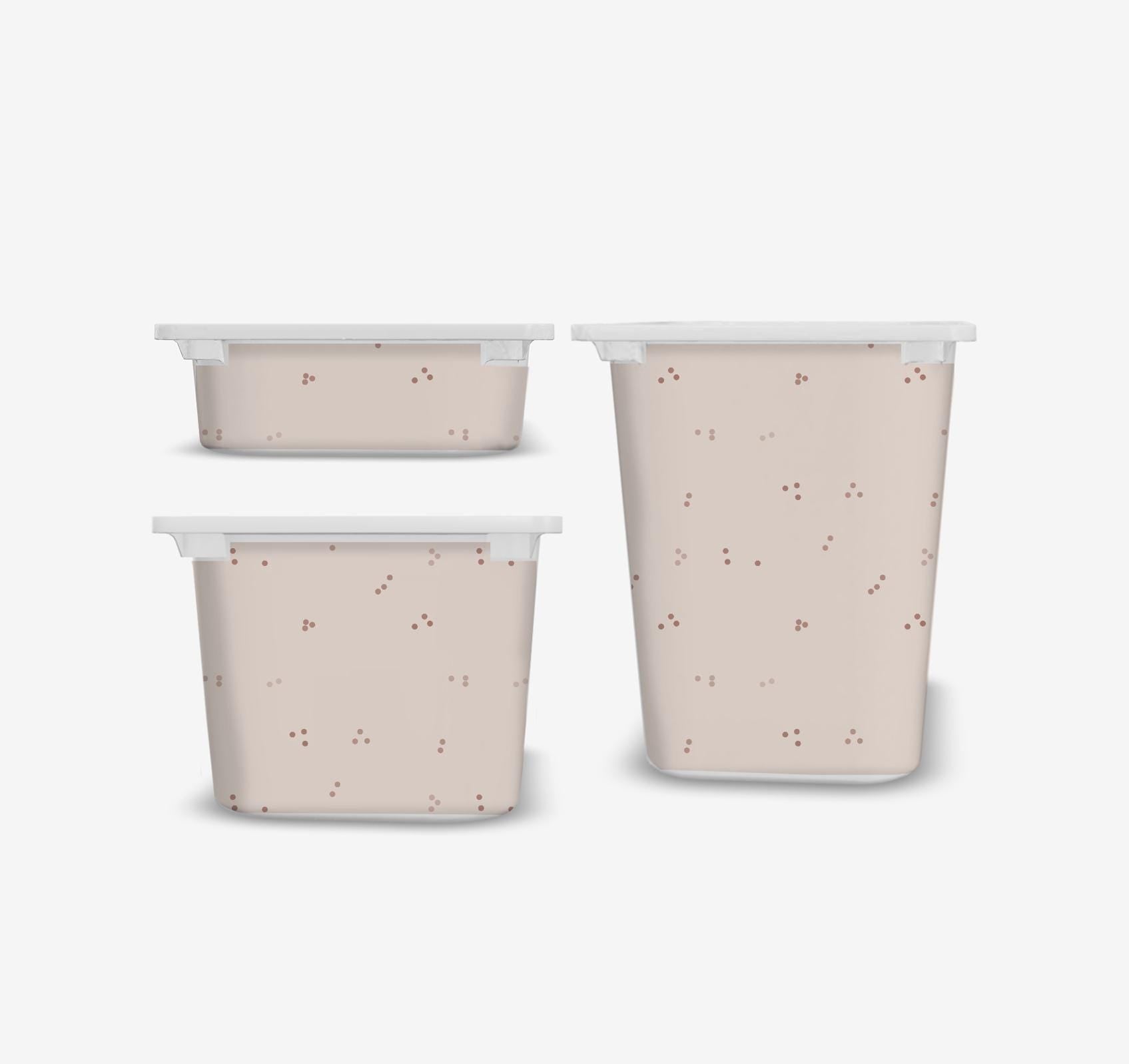 TROFAST Aufkleber beige Punkte IKEA TROFAST Vinylfolien ikea Trofast Aufkleber Trofast Aufkleberset rosa Ikea Trofast Hack Aufbewahrungsaufkleber