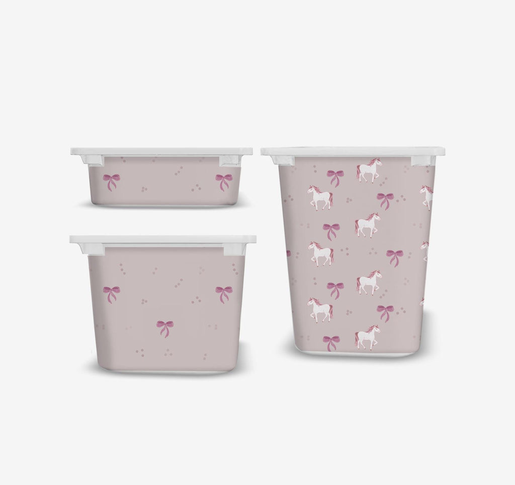 Pink Horses Aufkleber TROFAST Aufkleber IKEA TROFAST Aufkleber prüfen Vinylfolien Aufkleber Trofast Spielzimmer Aufkleber Pferdedekoration Aufbewahrung Mustang