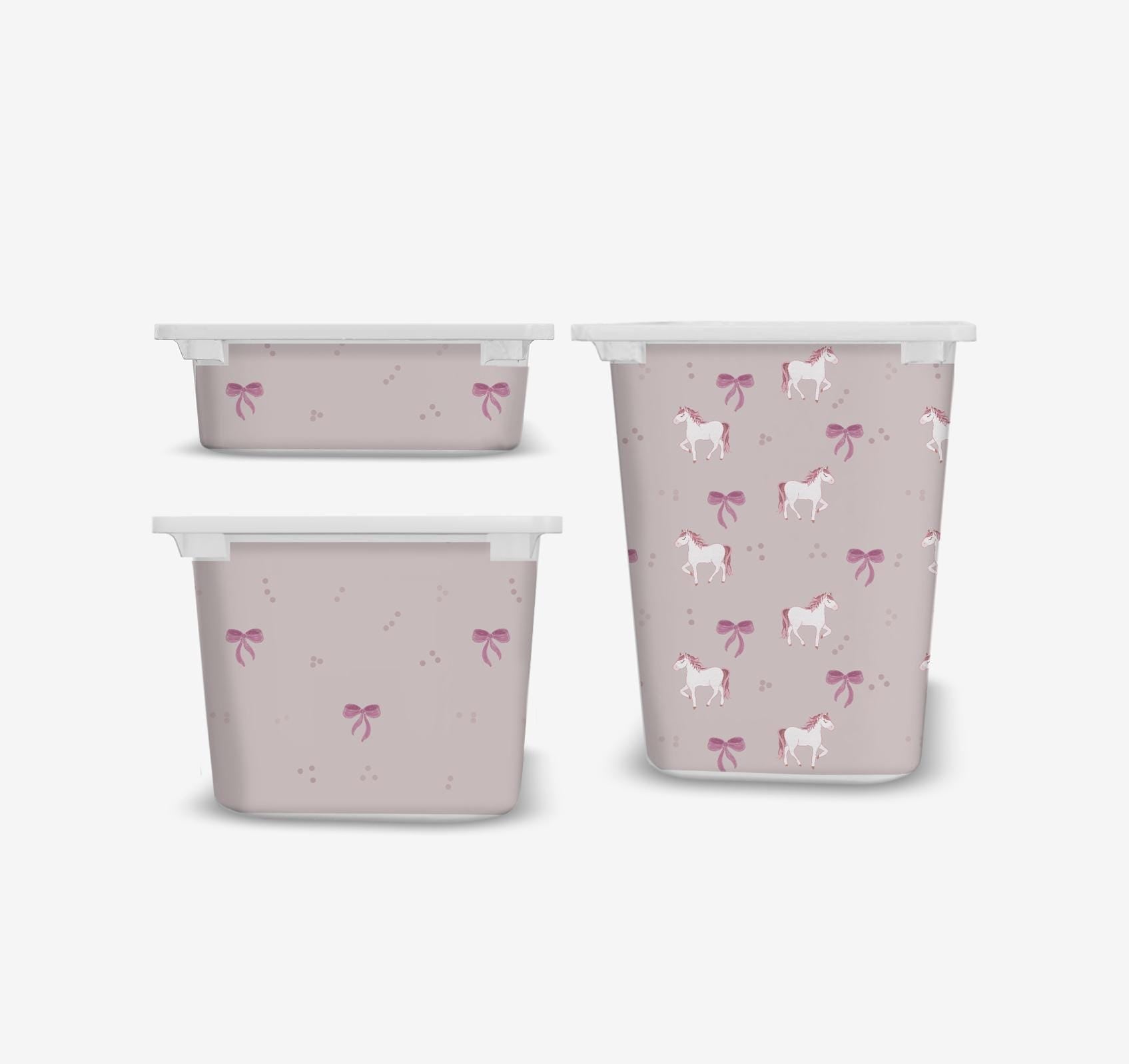 Pink Horses Aufkleber TROFAST Aufkleber IKEA TROFAST Aufkleber prüfen Vinylfolien Aufkleber Trofast Spielzimmer Aufkleber Pferdedekoration Aufbewahrung Mustang