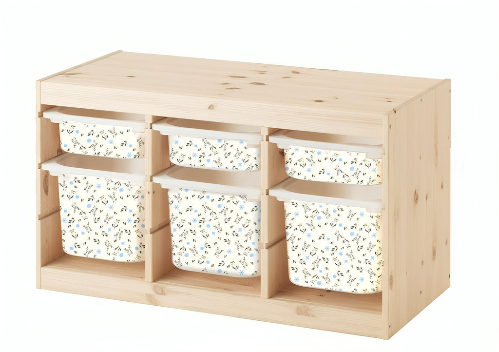 Blumen TROFAST Aufkleber IKEA TROFAST Vinylfolie IKEA TROFAST Sticker Trofast Spielzimmer Abziehbild Trofast Deko Aufbewahrungssticker Aufbewahrung