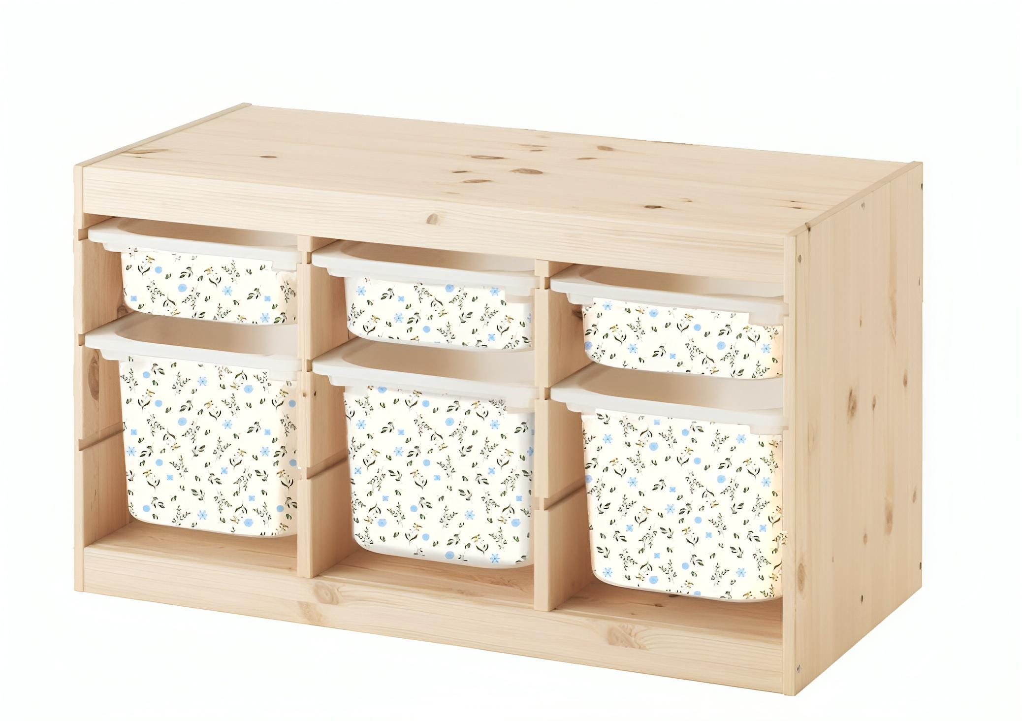 Blumen TROFAST Aufkleber IKEA TROFAST Vinylfolie IKEA TROFAST Sticker Trofast Spielzimmer Abziehbild Trofast Deko Aufbewahrungssticker Aufbewahrung