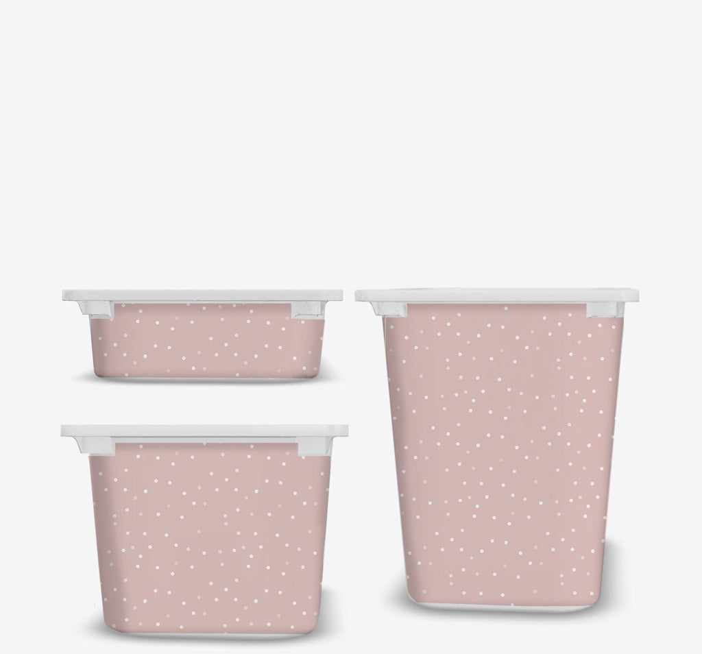 Blush rosa TROFAST Stickerpunkte IKEA TROFAST Vinylfolie ikea Trofast Aufkleber Trofast Aufkleber-Set rosa Ikea Trofast Hack Aufbewahrungsaufkleber