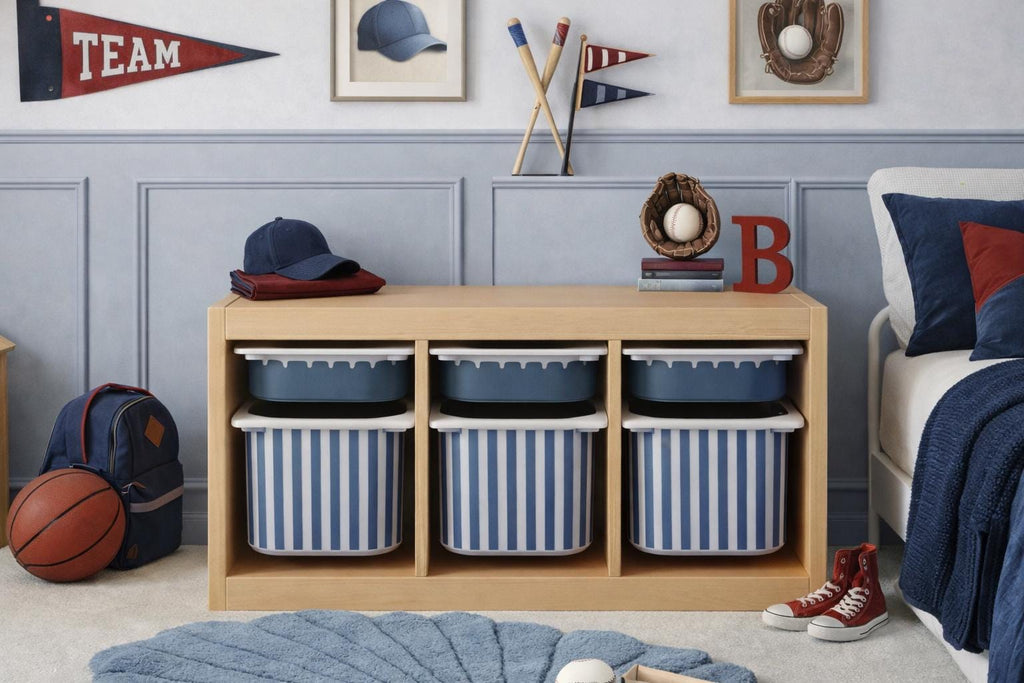Buffalo Check Burgundy TROFAST sticker solid blue IKEA TROFAST Vinyl Wraps blue scalloped decals ikea Trofast sticker Trofast Ikea trofast