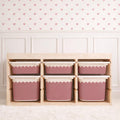 VINTAGE ROSE Wellen TROFAST Aufkleber Geschwungene Ikea Trofast Streifen Wraps Ikea Trofast Aufkleber Trofast Spielzimmer Aufkleber Trofast Antik Rosa