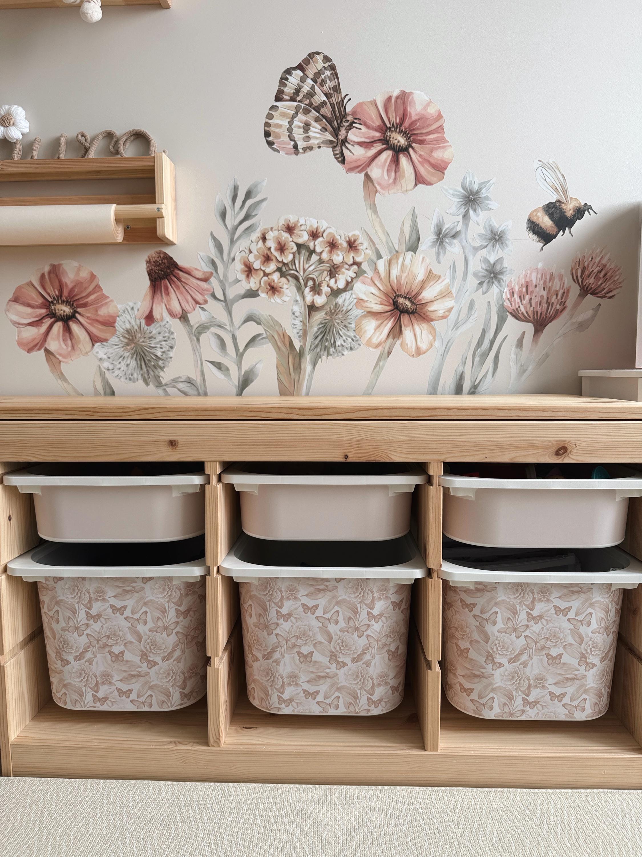 TROFAST Aufkleber Schmetterlinge IKEA TROFAST Vinyl Wraps Schmetterling Ikea Trofast Aufkleber Trofast Kleinkind Deko Ikeahack Aufbewahrungsaufkleber Aufbewahrung