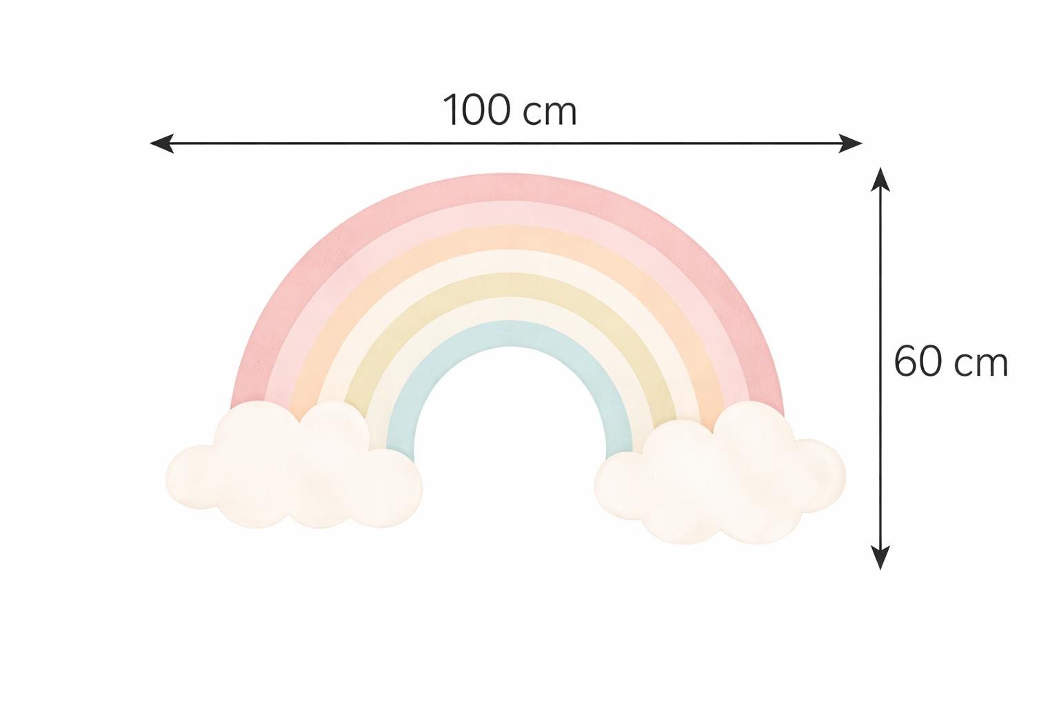 Rainbow IKEA KURA Decals rainbow Kura Bed Stickers Kura Decal bunk bed Removable Vinyl Ikea girl Bunk Bed  Decals for Ikea Kura pastel color