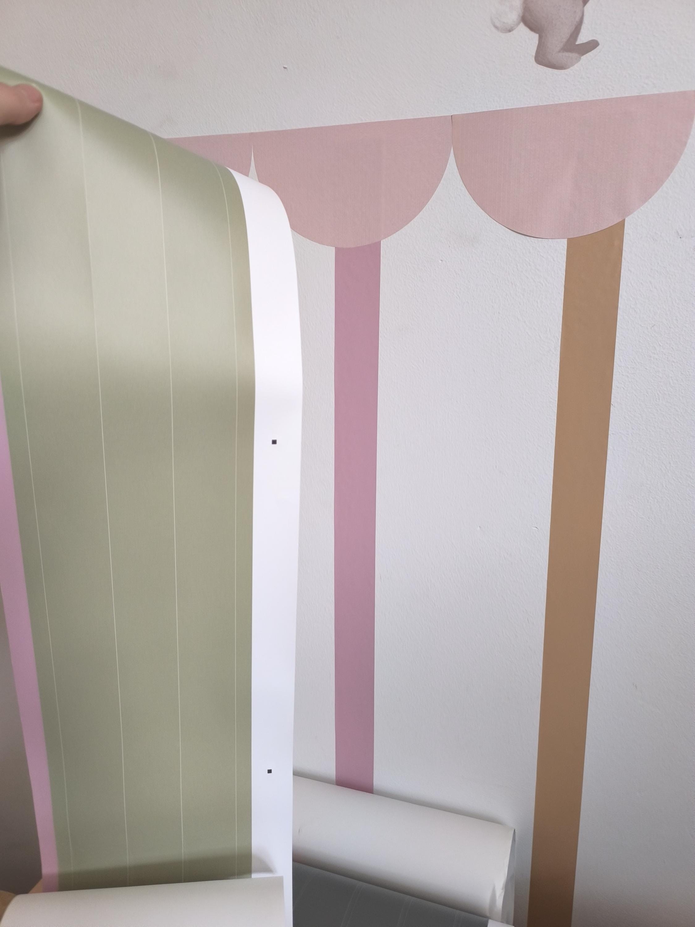 STRIPES Wallpaper stripes peel and stick wallpaper stripes wall decals stripes wall sticker stripes nursery decor kids Wallpaper stripes
