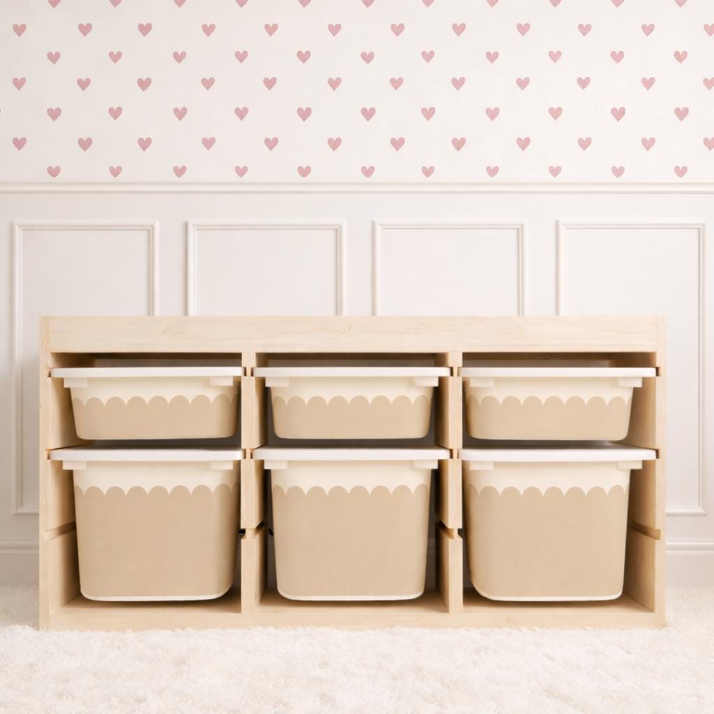 SOFT SAND Jakobsmuschel TROFAST Aufkleber Wellenförmige Ikea Trofast Streifen Wickel Ikea Trofast Aufkleber Trofast Spielzimmer Aufkleber Trofast Dekor Abziehbild