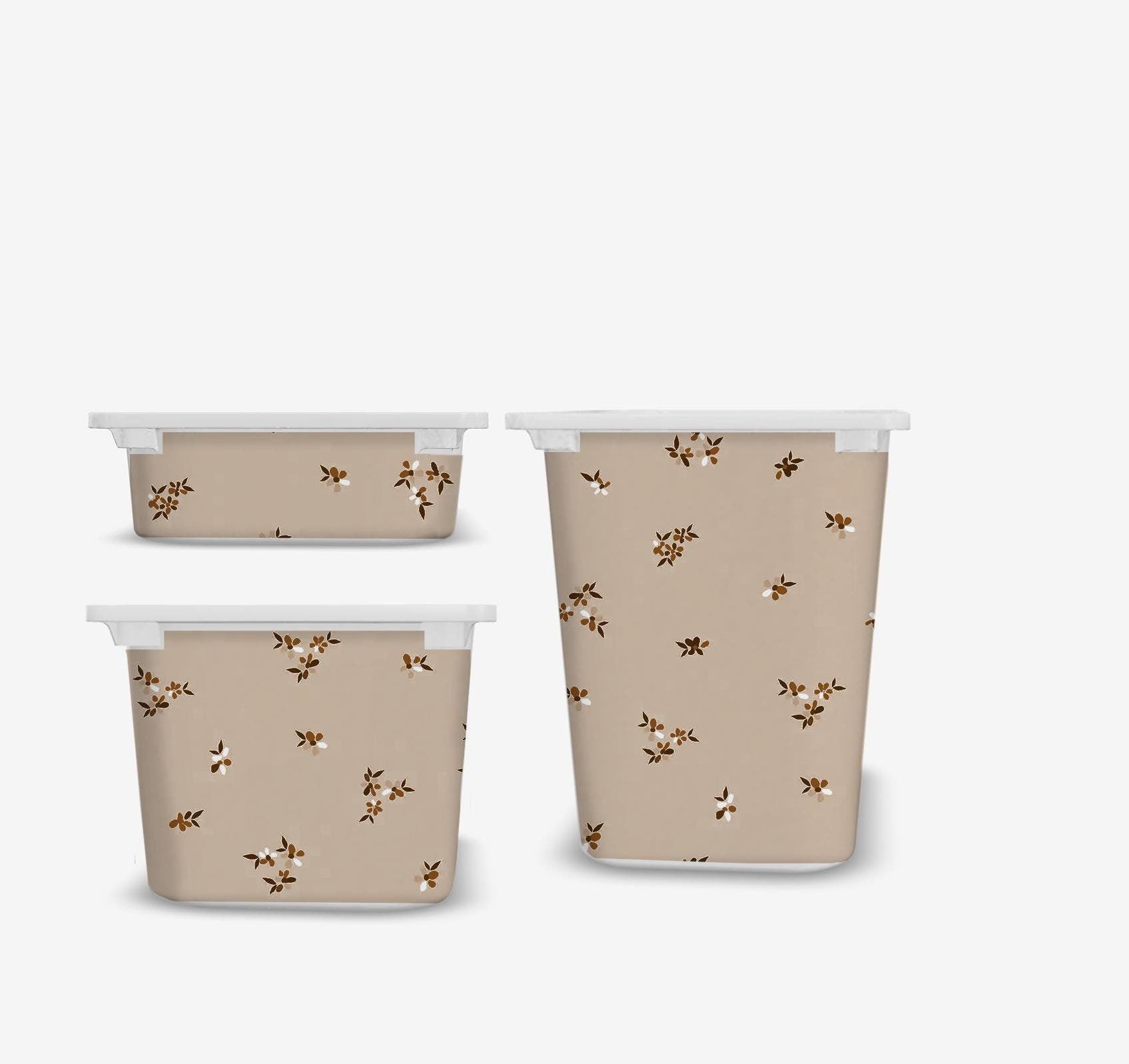 Floral retro decals TROFAST sticker floral vintage TROFAST bin Wraps forest Trofast sticker boy Trofast flowers stickers Decor ikea hack