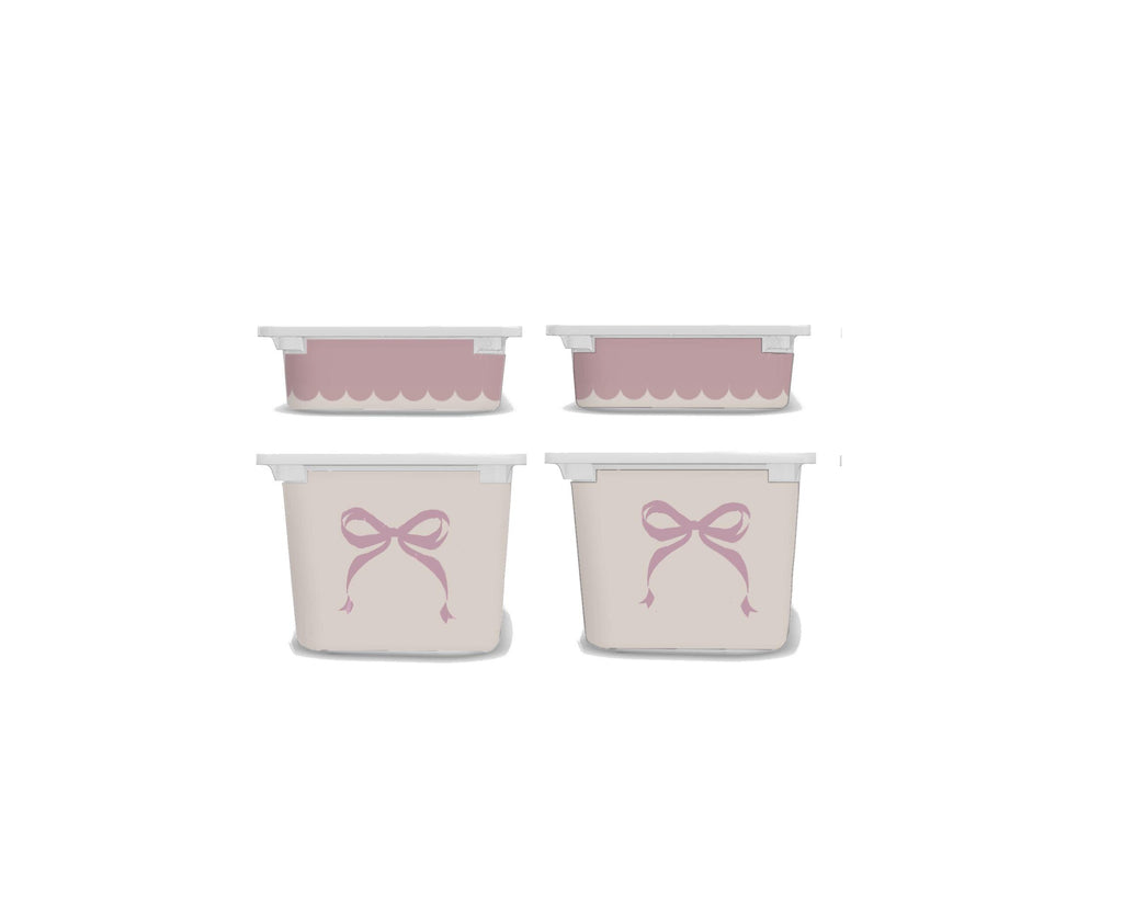 Rosa Schleifen TROFAST Aufkleber IKEA kleine Schleifen TROFAST Aufkleber mieterfreundlich Wraps ikea Trofast Aufkleber Trofast Spielzimmer Aufkleber ablösbar