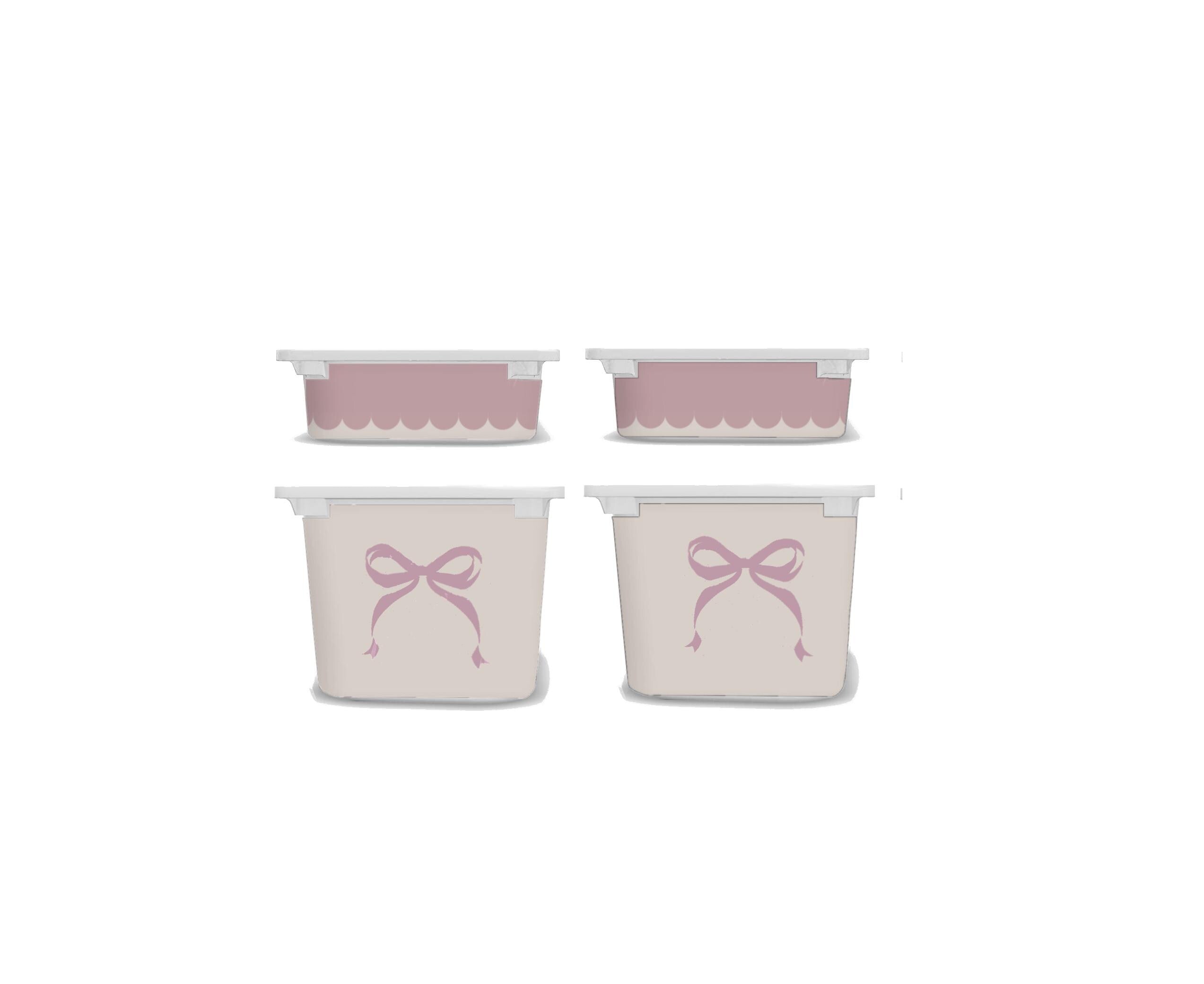 Rosa Schleifen TROFAST Aufkleber IKEA kleine Schleifen TROFAST Aufkleber mieterfreundlich Wraps ikea Trofast Aufkleber Trofast Spielzimmer Aufkleber ablösbar