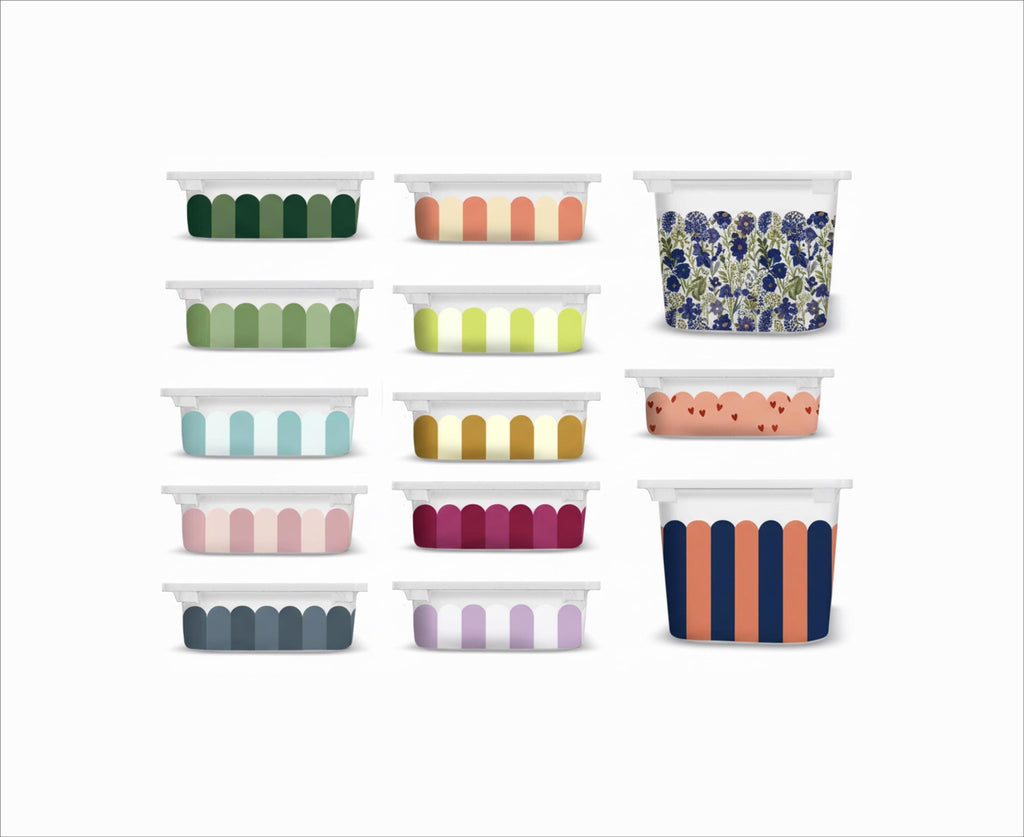 Whimsical Scallops TROFAST Aufkleber Streifen IKEA TROFAST Folie IKEA Trofast Abziehbilder dicke Streifen Trofast