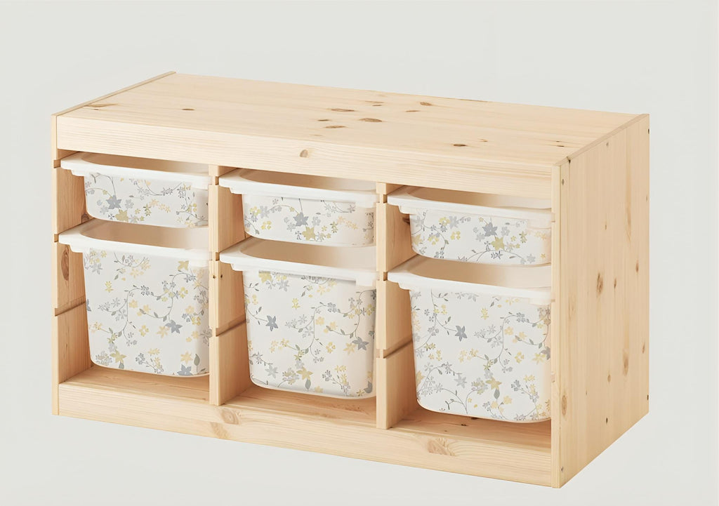 Kleine Blumen TROFAST Aufkleber IKEA TROFAST Vinylfolien ikea Trofast Aufkleber Trofast Spielzimmer Abziehbild Trofast Deko Aufbewahrung Aufkleber Aufbewahrung