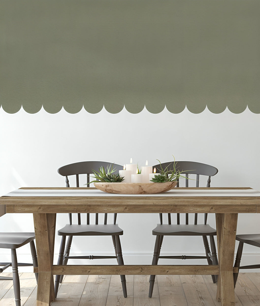 Muschel-Schablone 1 Yard/100 cm lang Muschel-Schablone für Kinderzimmer-Wandranddekoration Malen Sie den gesamten Raum mit einer Schablone Dekor-Schablone für Muschel