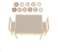 Beige Latt-Tisch Möbelaufkleber für IKEA Latt Tisch beige Abziehbilder für niedliche Dekoration Aufkleber für Möbel beige Aufkleber für Kleinkinder beige