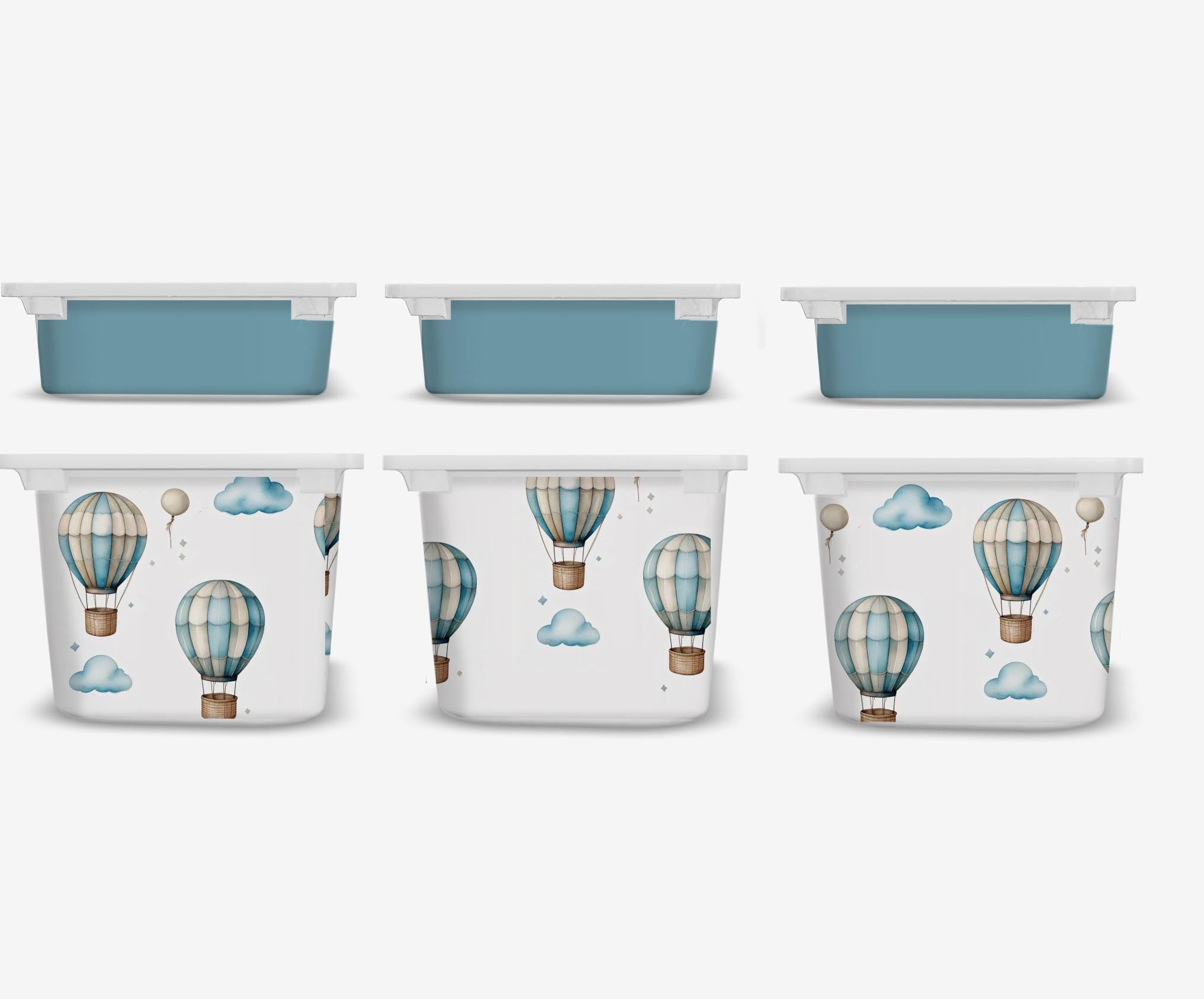 Heißluftballons TROFAST Aufkleber Flugzeug Aufkleber IKEA TROFAST Flugzeug Vinylfolie Trofast Aufkleber Trofast Mülleimer Aufkleber Trofast himmelblauer Aufkleber
