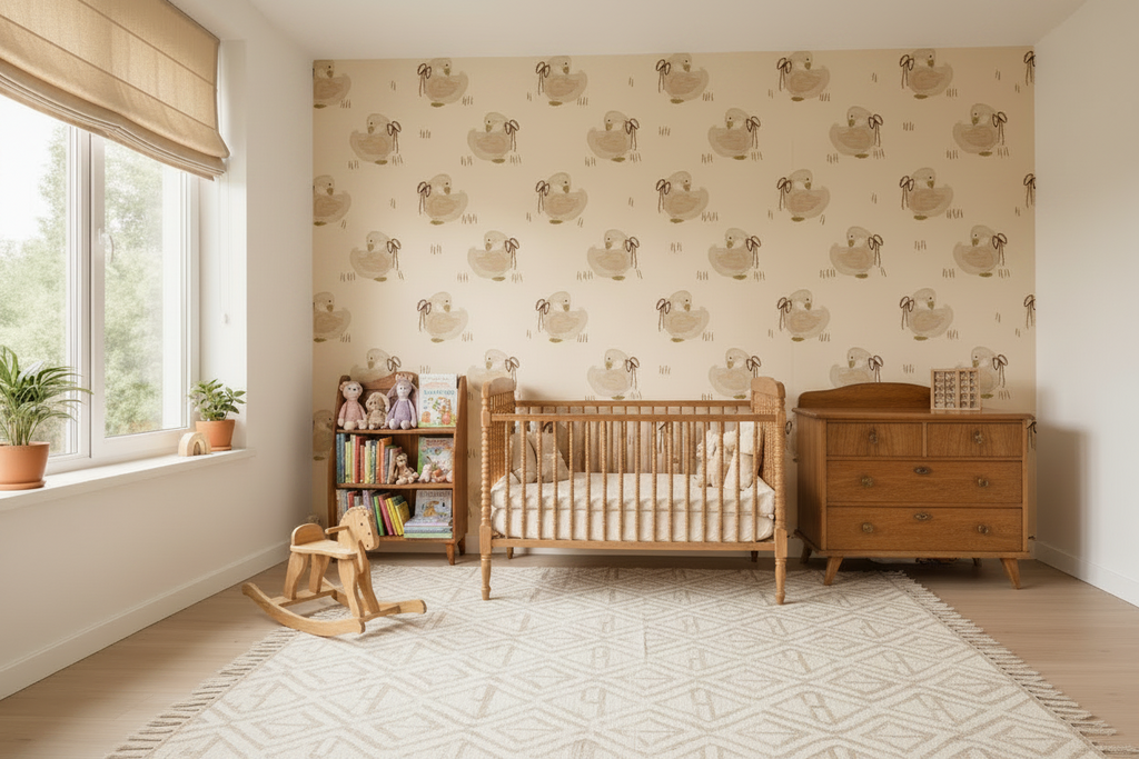 Boho Goose Traditional Paper Wallpaper Matte Finish Stripe Size: 100x280 cm