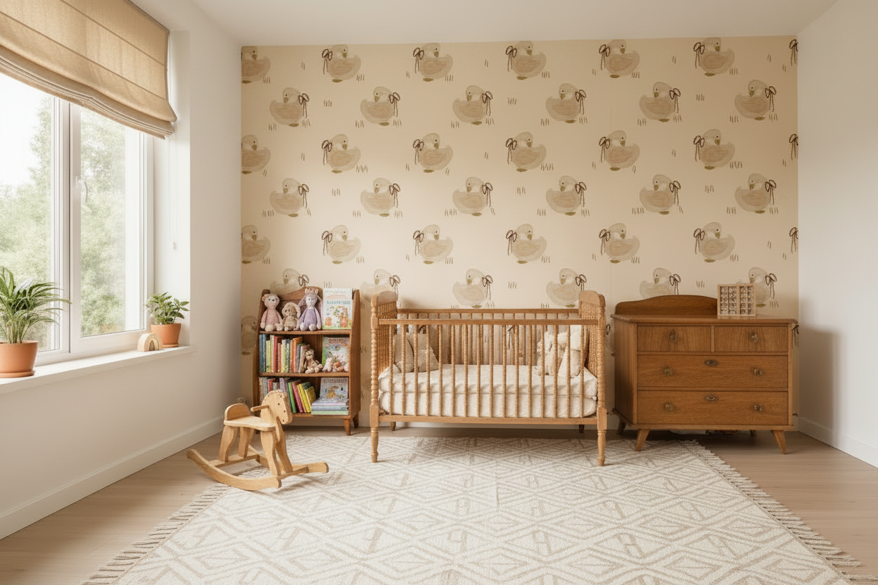 Boho Goose Traditional Paper Wallpaper Matte Finish Stripe Size: 100x280 cm