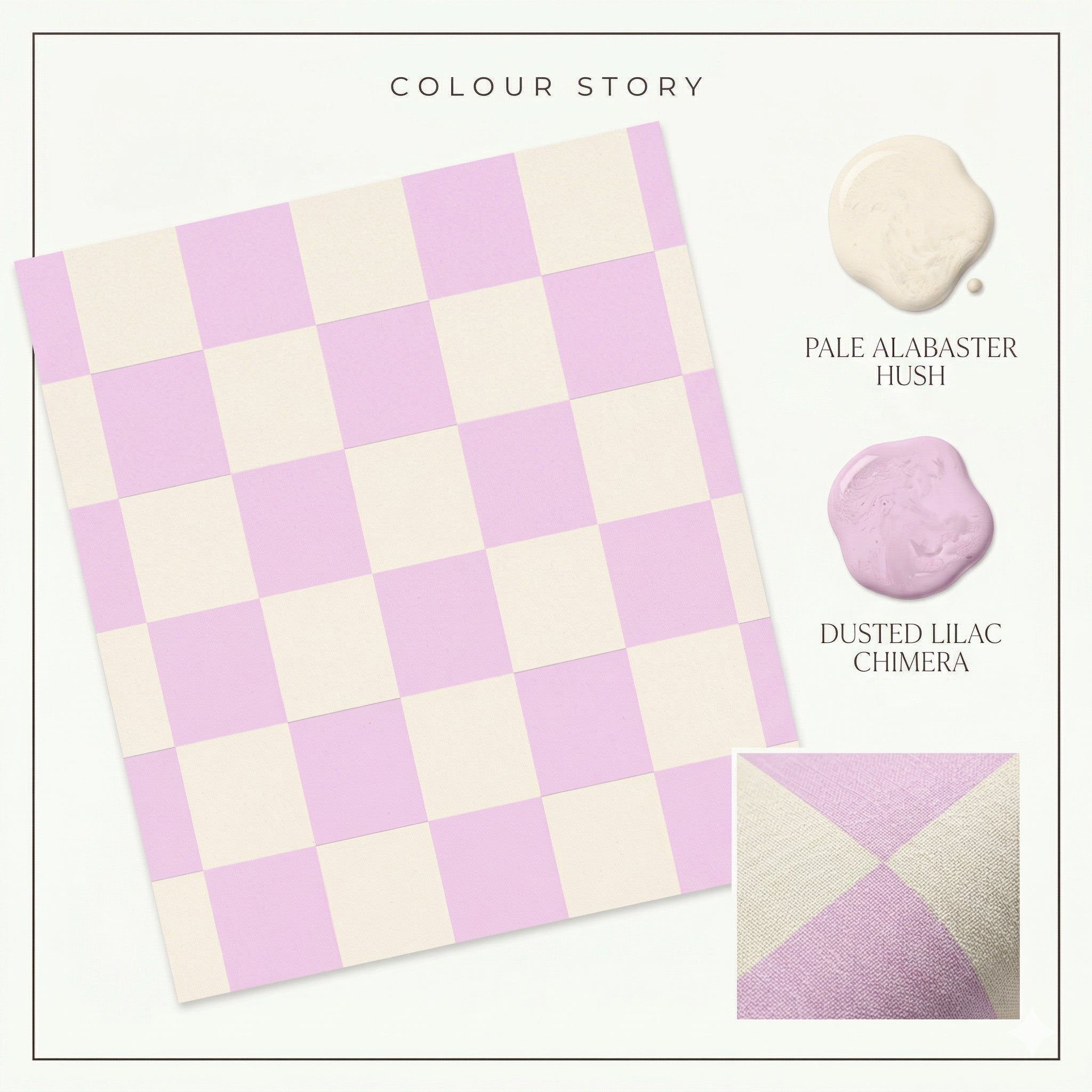 White & Pink Checkered Nursery Wallpaper Toddler Bedroom Wallpaper