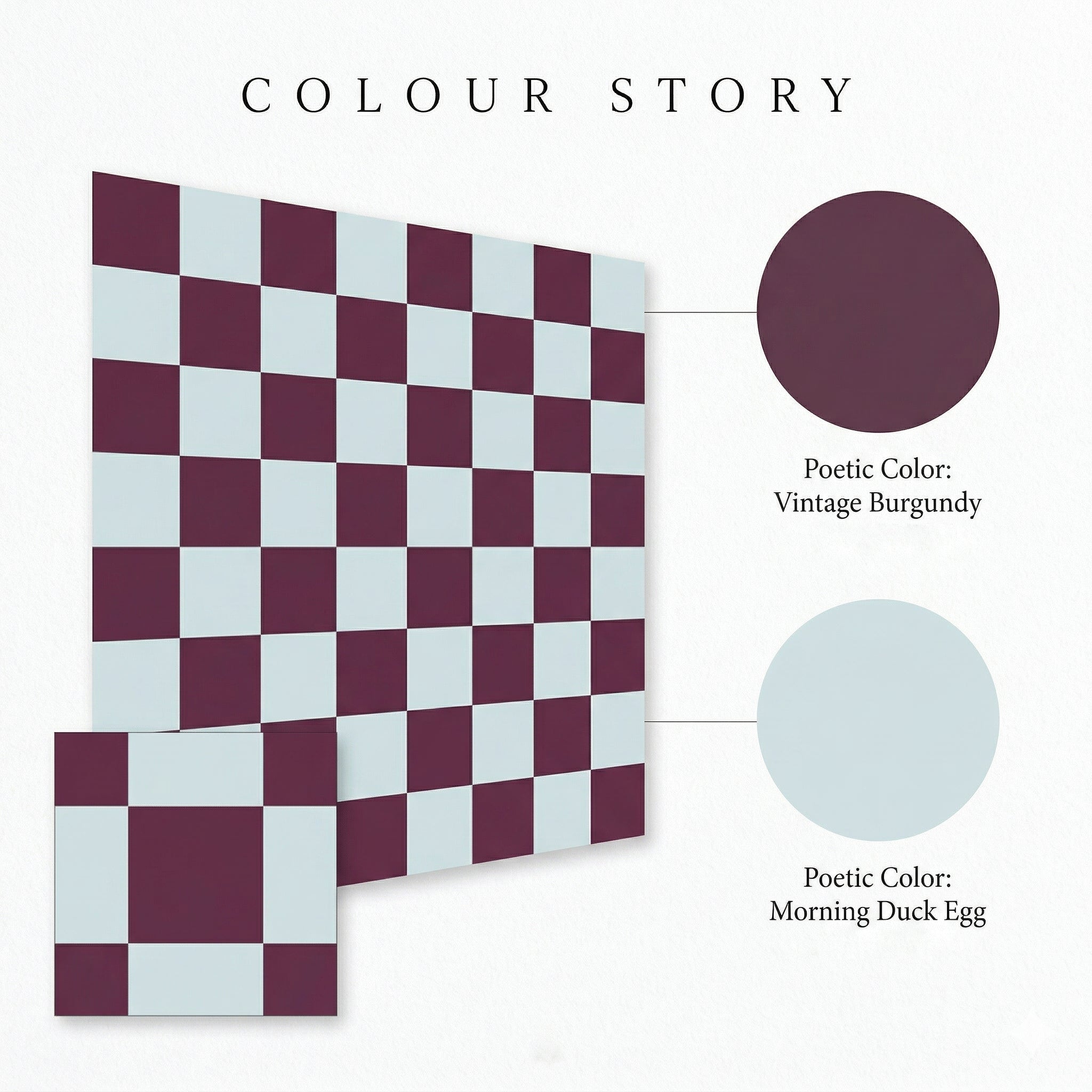 Burgundy and white Checkered Nursery Wallpaper Toddler Bedroom Wallpaper