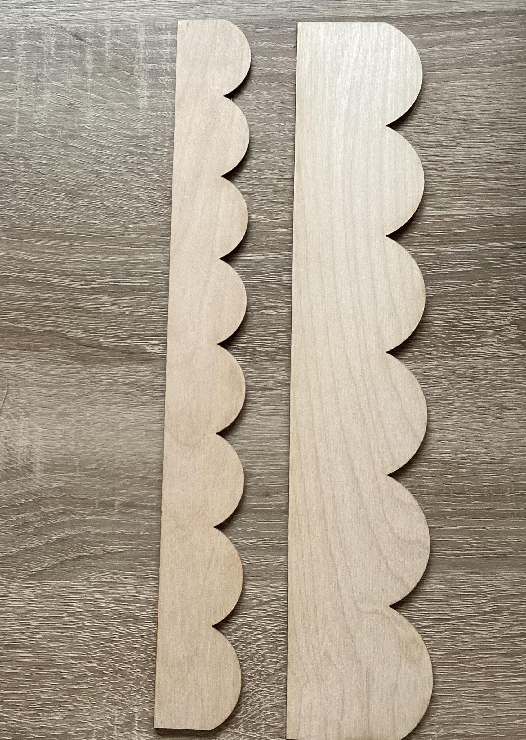 Holz-Wellenrand für Möbel DIY Wellenleiste Wellenbordüre Wellendekor gewelltes Kranzgesims Trofast Wellenregal gewellte Regale