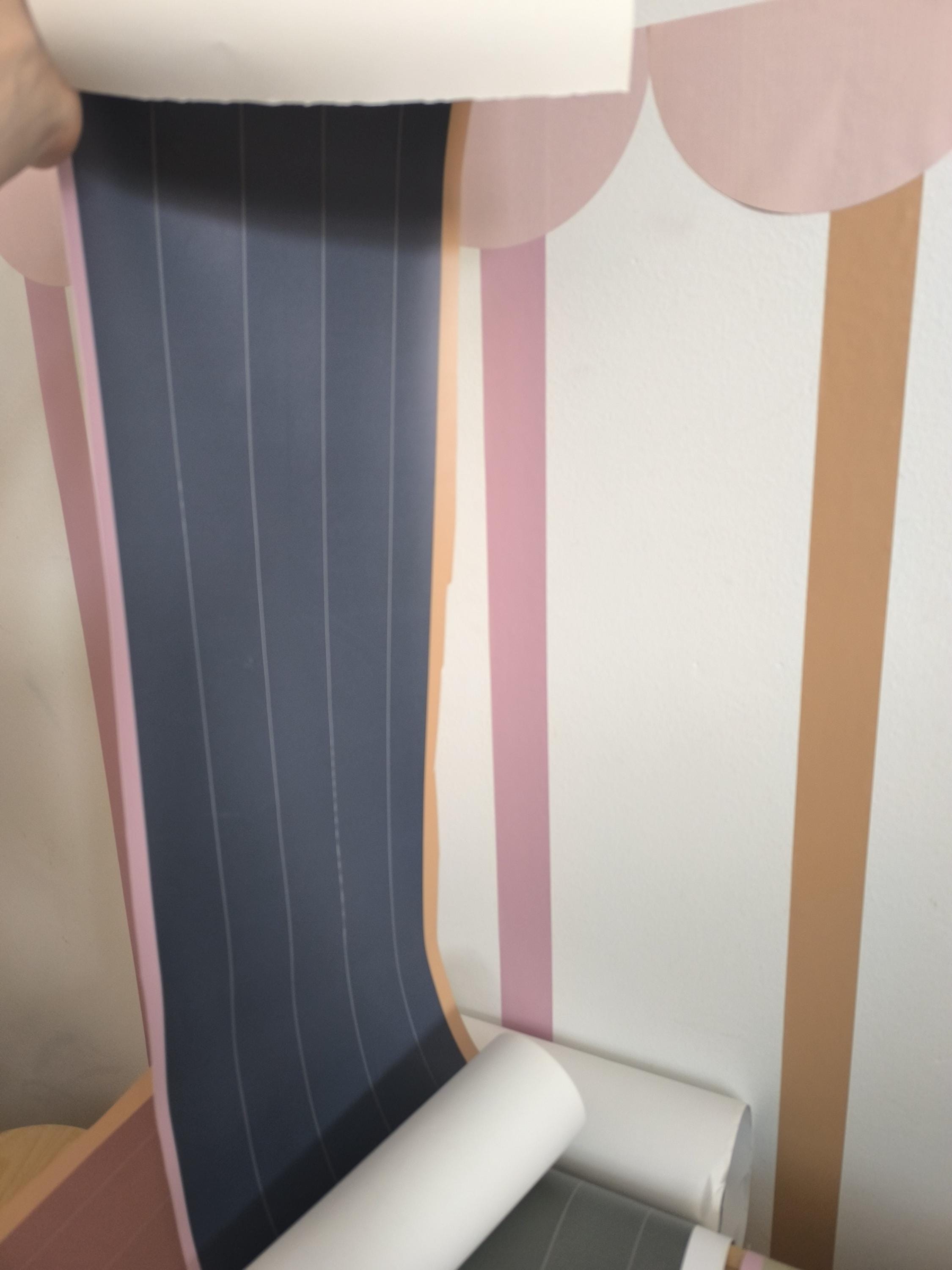 STRIPES Wallpaper stripes peel and stick wallpaper stripes wall decals stripes wall sticker stripes nursery decor kids Wallpaper stripes