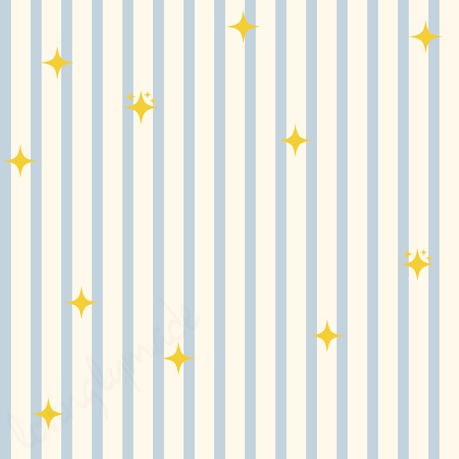 Beige & Blue Stripes And Stars Wallpaper Blue Stripe Star Nursery Wallpaper