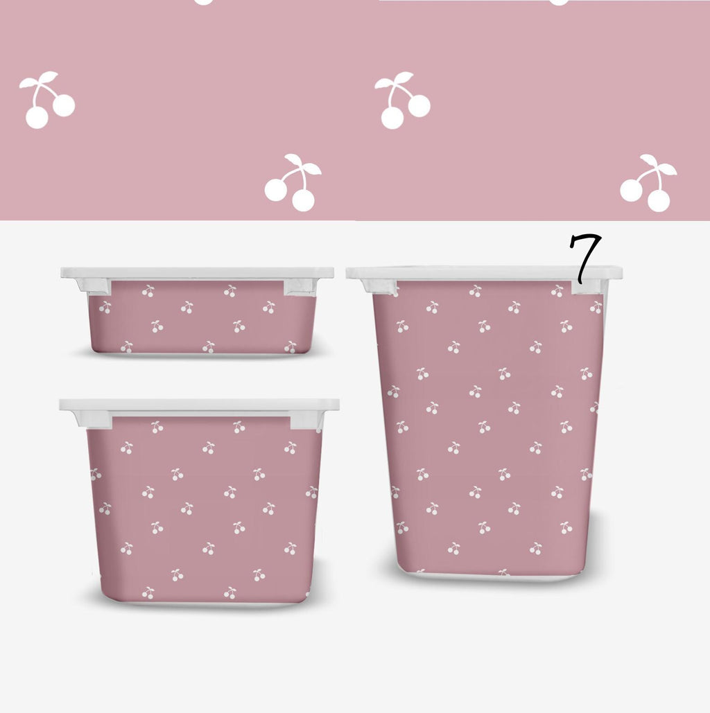 Retro Kirsche Trofast Aufkleber Trofast Frucht-Abziehbilder Ikea Möbelaufkleber lustiger Stauraum bunter Kirsch-Aufkleber Kirschen Folie Kirschfolie Ikea