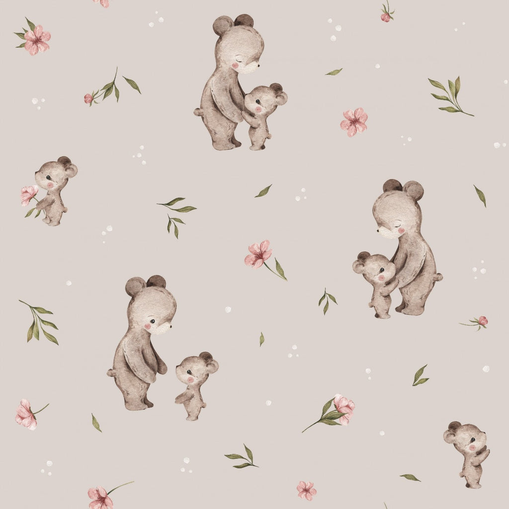 WOODLAND BEIGE Stoffpaket Mix & Match WOODLAND Taupe Baumwollstoff als Meterware Petal Quilting Cotton Mix Match Waldtier