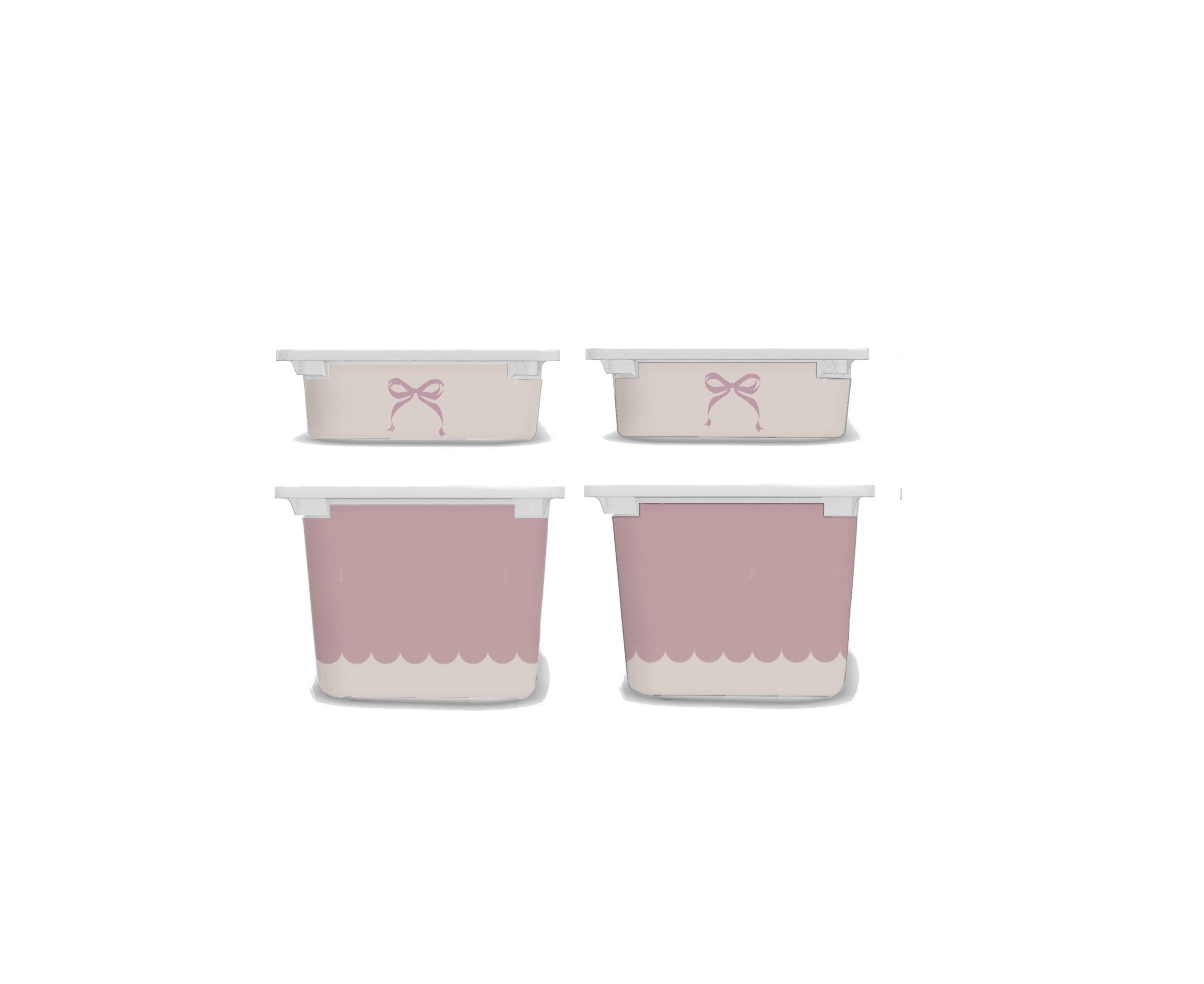 Rosa Schleifen TROFAST Aufkleber IKEA kleine Schleifen TROFAST Aufkleber mieterfreundlich Wraps ikea Trofast Aufkleber Trofast Spielzimmer Aufkleber ablösbar