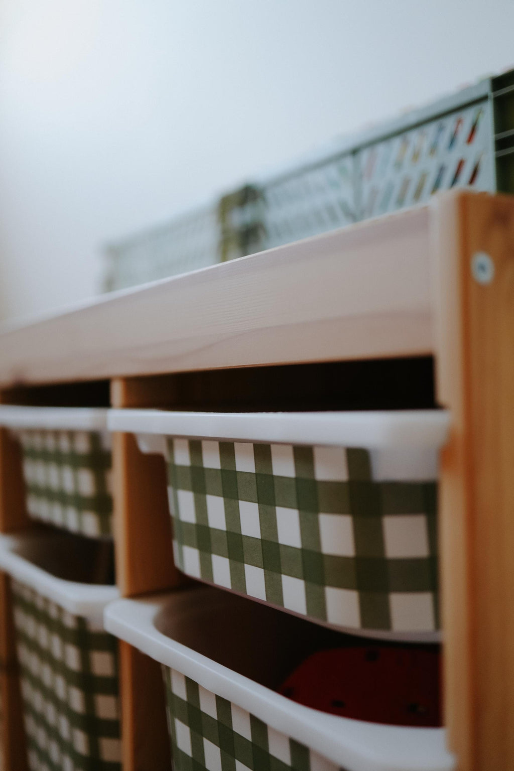 TROFAST Aufkleber Trofast Vichy-Aufkleber IKEA TROFAST Vinylfolien Trofast Aufkleber Trofast Spielzimmer Aufbewahrungsaufkleber Dekor Aufbewahrungsaufkleber Preppy