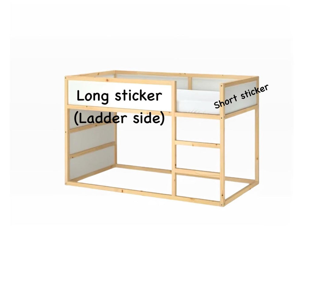 IKEA KURA Aufkleber Junge Kura Bett Aufkleber Kura Abziehbilder Hochbett Abnehmbare Vinyl Ikea Hochbett Junge Aufkleber für Kura Bett Umgestaltung