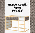 Animal spots IKEA KURA Decals leopard Kura Bed Stickers Kura Decal bunk bed Removable Vinyl Ikea  Bunk Bed black Decals for Kura Bed