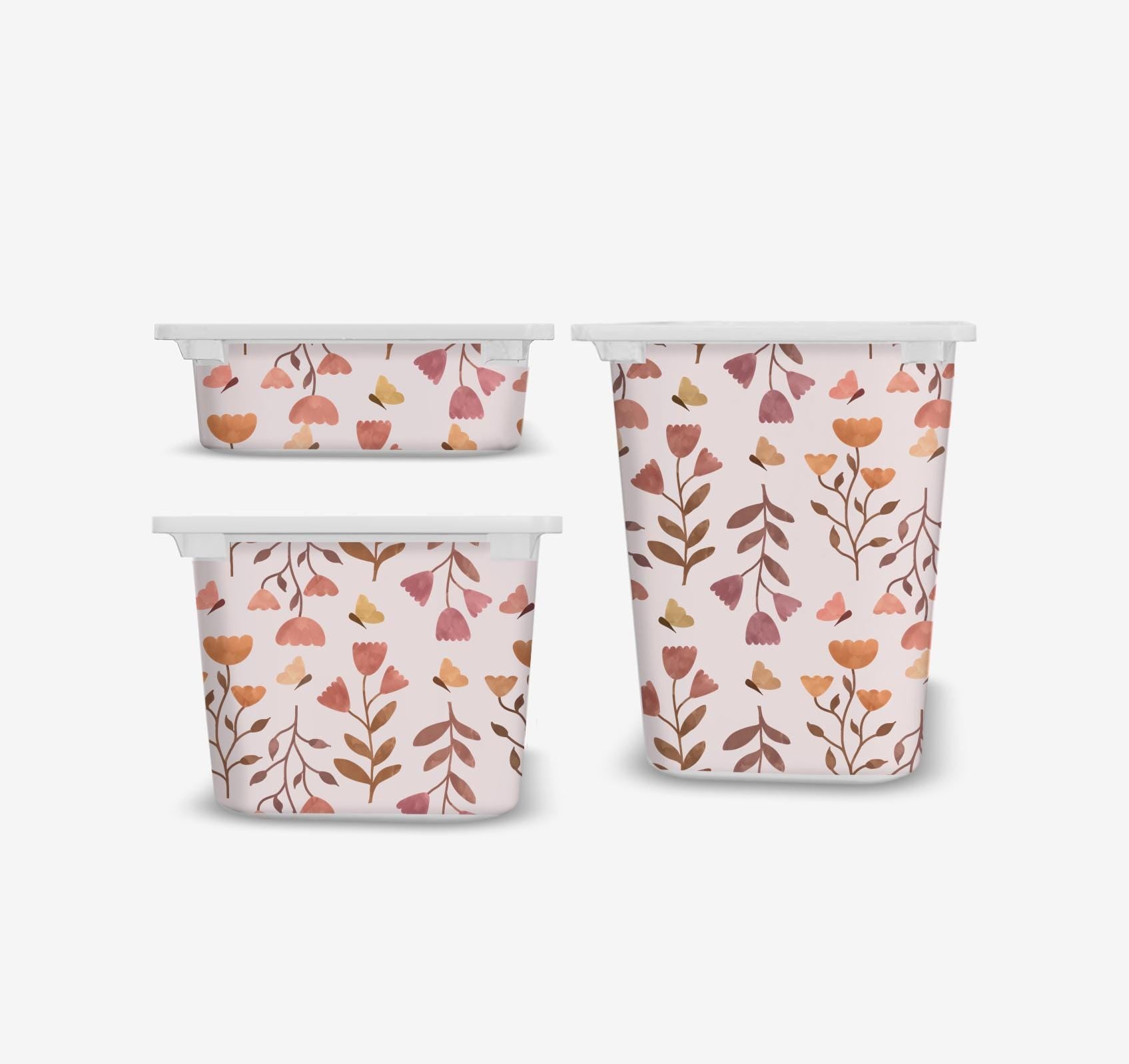 Floral TROFAST sticker IKEA TROFAST flowers watercolor  Trofast sticker boho flower Trofast stickers Decor ikea hack daisy sticker Storage