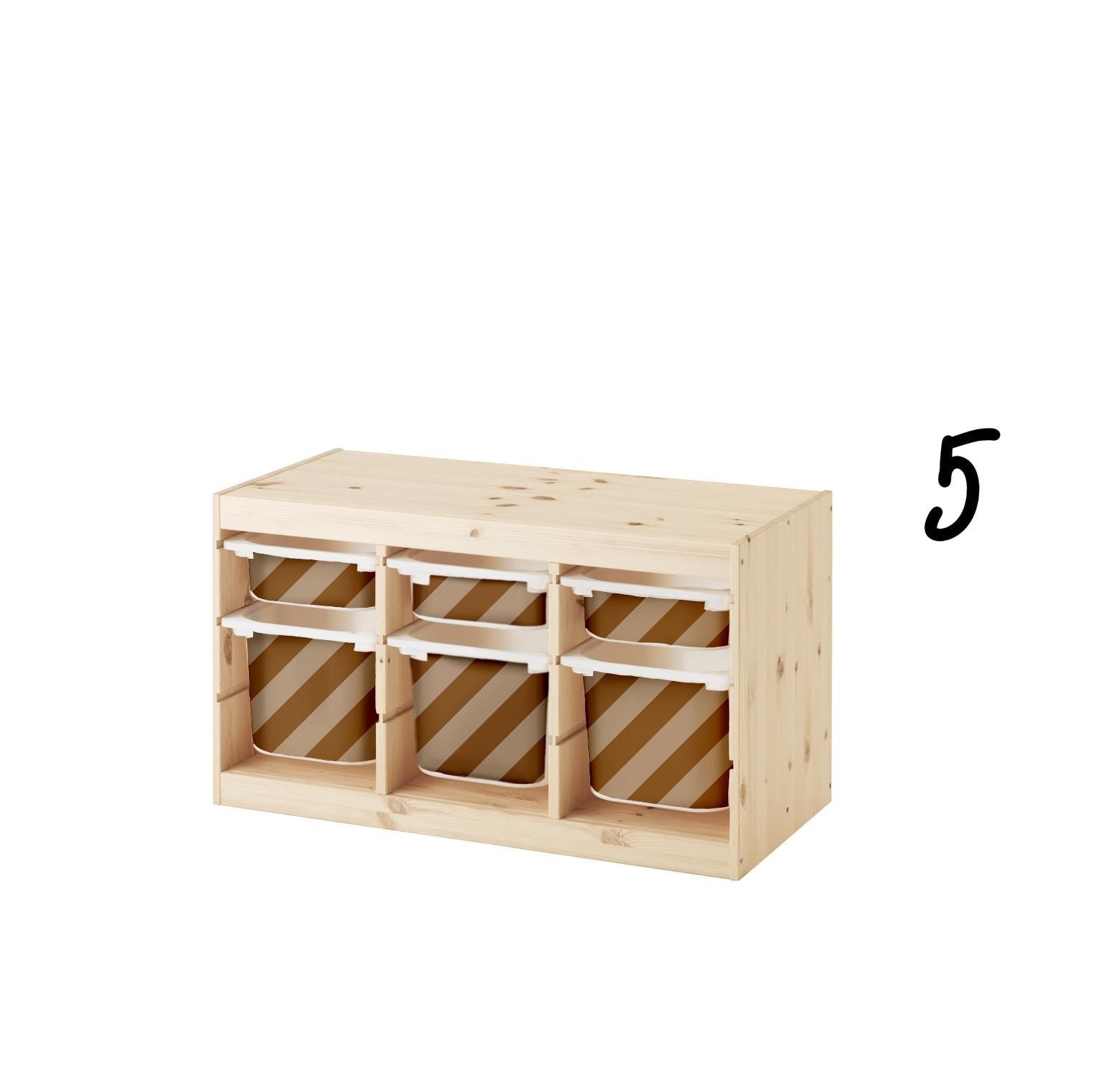 TROFAST Aufkleber Diagonale Streifen IKEA TROFAST Behälter Aufkleber Trofast Wickelaufkleber Trofast Aufbewahrungsaufkleber Ikea Box Aufkleber Streifen Aufkleber