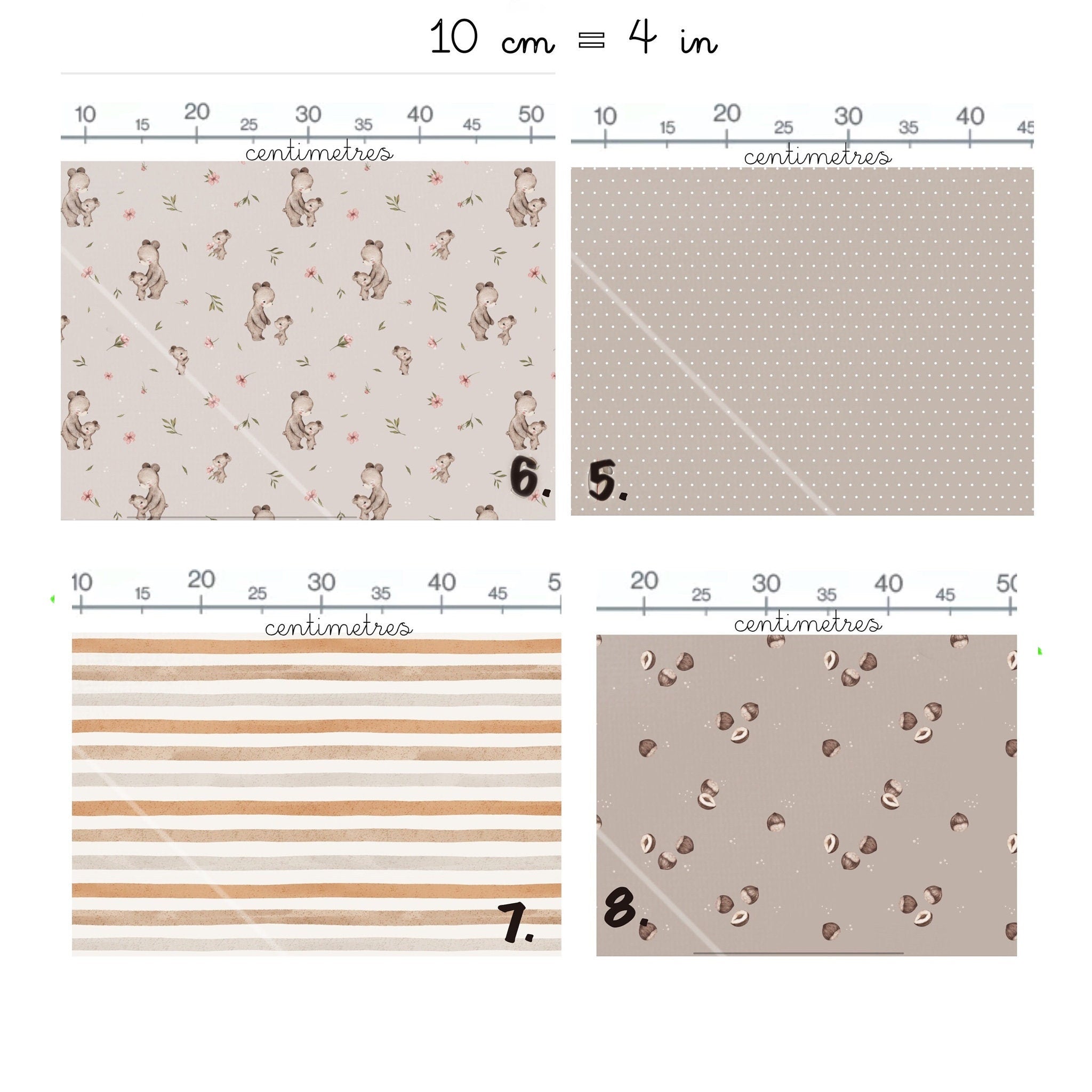 WOODLAND BEIGE Stoffpaket Mix & Match WOODLAND Taupe Baumwollstoff als Meterware Petal Quilting Cotton Mix Match Waldtier