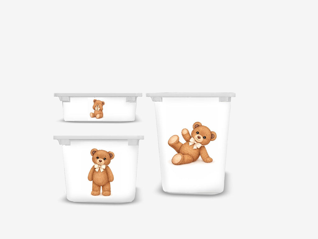 Teddybär TROFAST Aufkleber süßer Teddy IKEA TROFAST Vinyl-Aufkleber Ikea Trofast Aufkleber Trofast Baby-Aufkleber Ikea Trofast Abziehbild Schleifen Trofast
